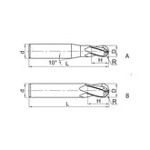 Solid carbide milling Ball nose cutter long shank Semi-finishing GM-4BL - Makotools Industrial Supply Tools for Metal Cutting